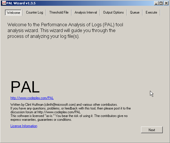 PAL-Welcome-Screen Performance Analysis For Logs First Screen